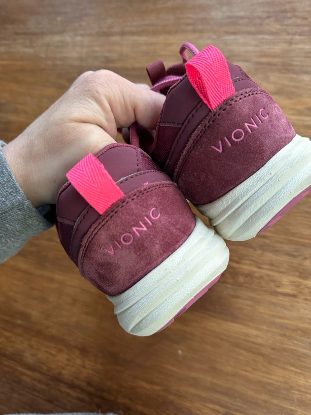 Vionic Agile Chance Women's Orthotic Walking Shoes, Fuchsia Pink, Size 7.5 - Picture 3 of 8